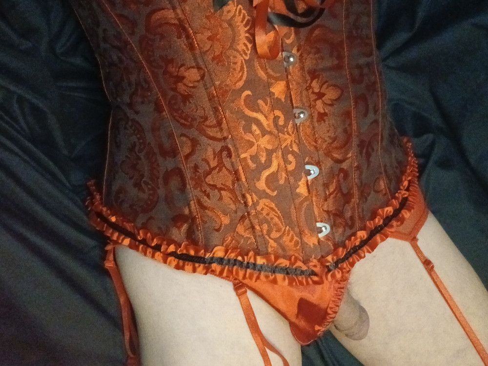 Panties, bra, corset, stockings, and garters belt #16