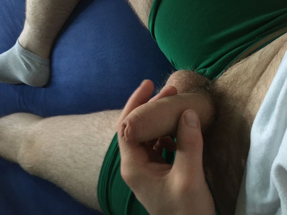 Hairy Dick And Balls Cockhead Foreskin Play With Pre- Cum #42