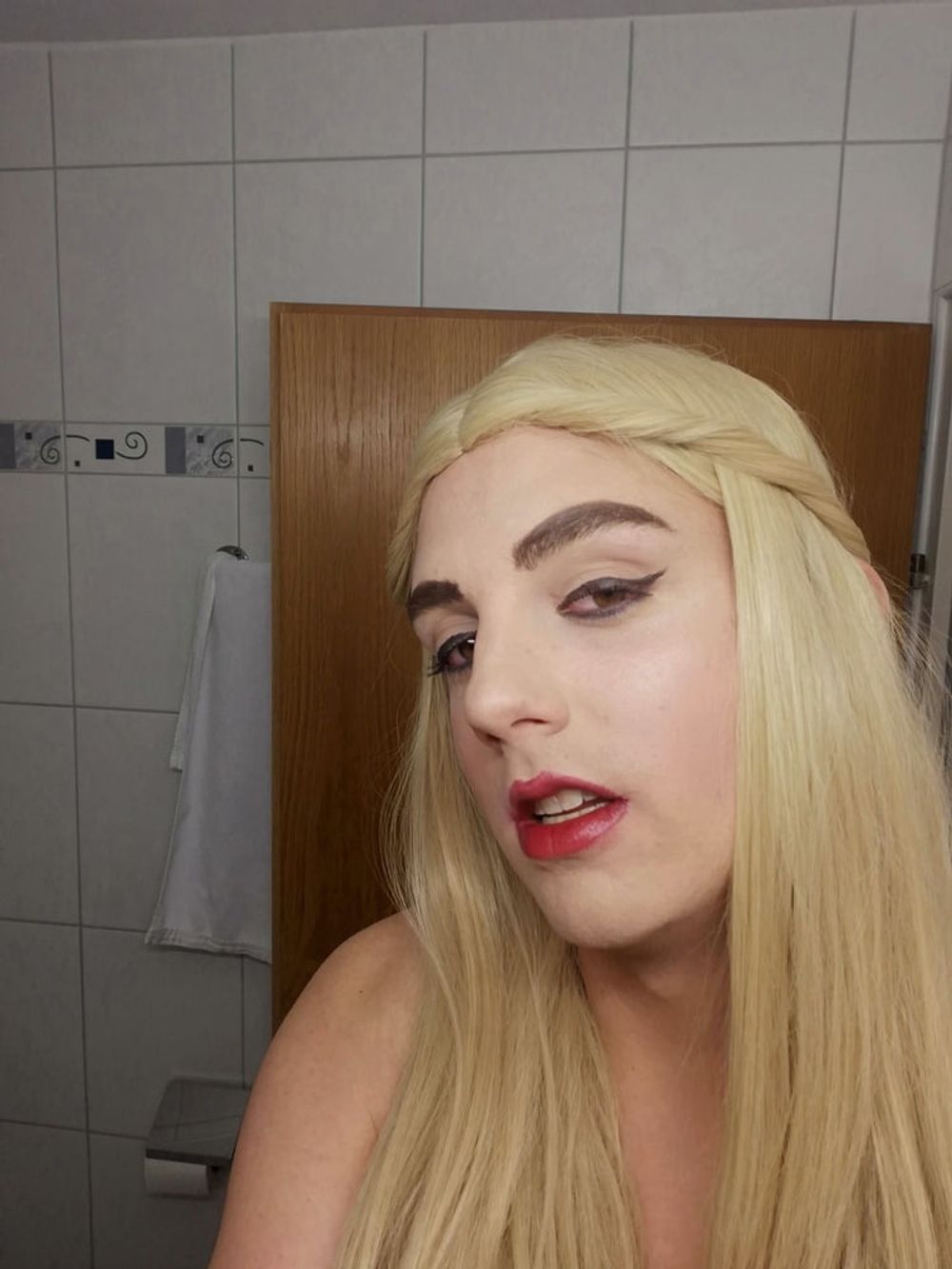 Sissy beauty make up transformation  #16