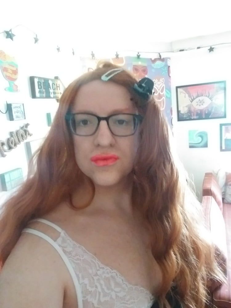 Redhead shemale trans masturbation cum cock  #35