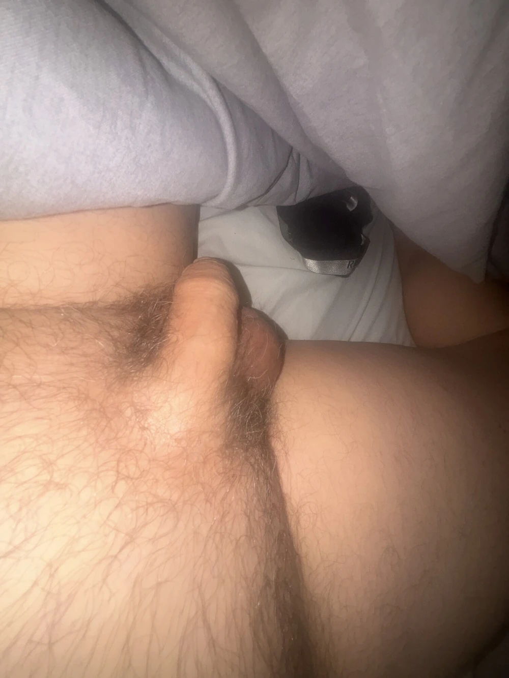 Playing with cock