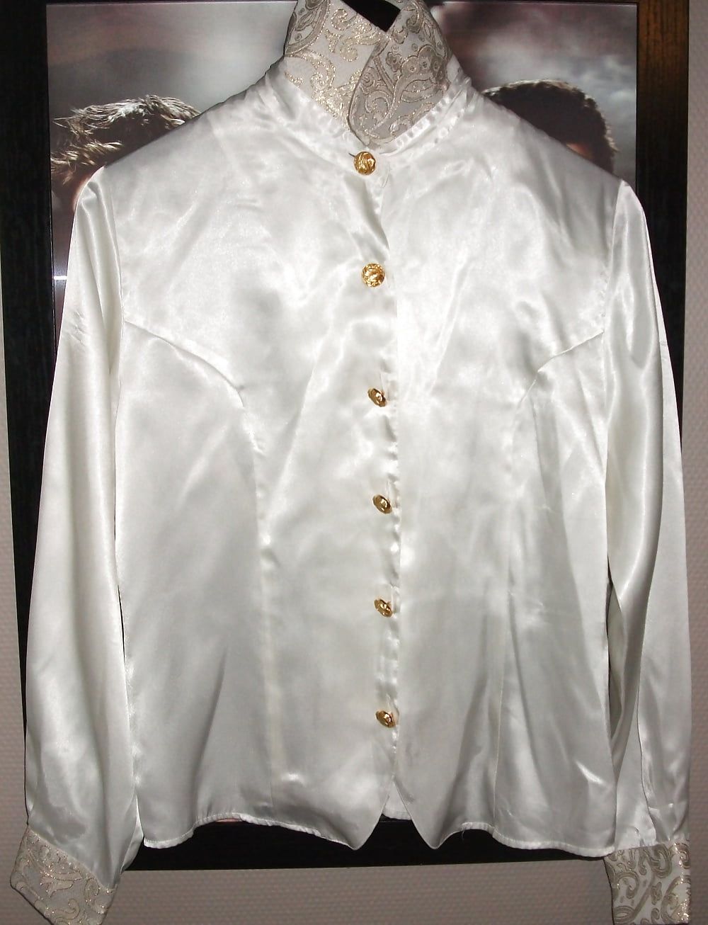Silk and satin blouses #13
