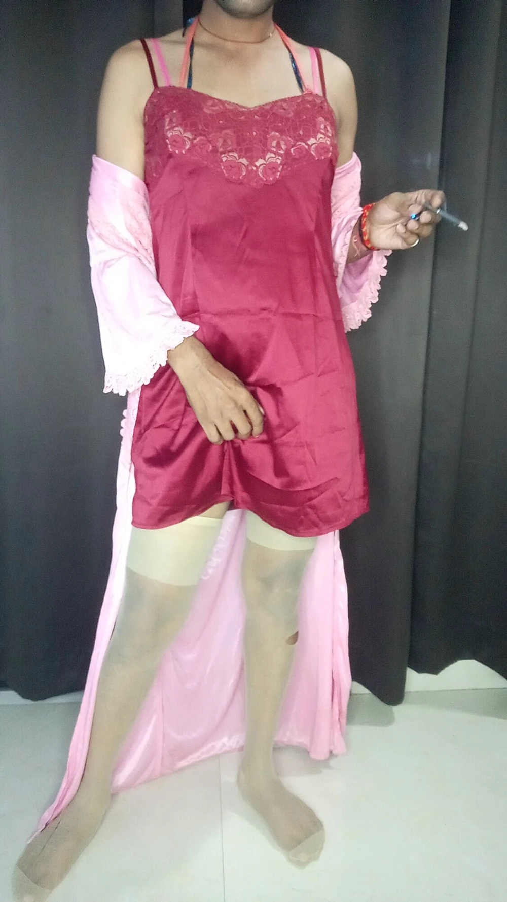 My sexy satin nighty #2