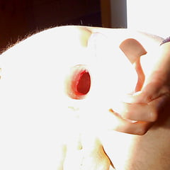 Big gaping asshole in extreme light