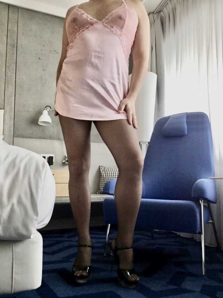 New Pink Nightie and Pantyhose 