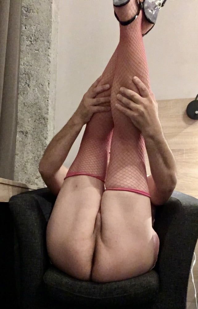 Pink Fishnet Stockings #9