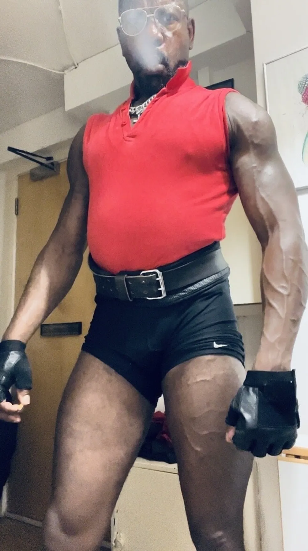  Black Fetish Mature Smoking Muscle Leather Dad  #3