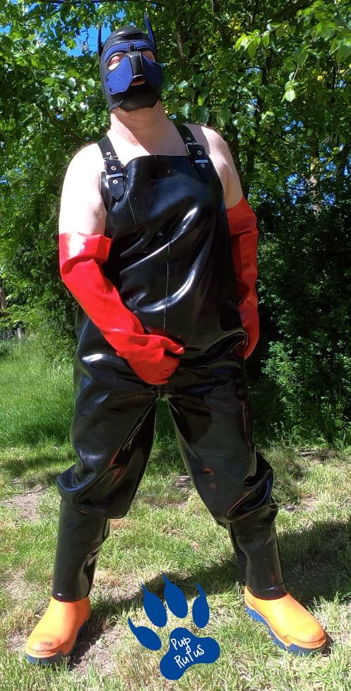  rubber dungarees for a sunny afternoon #2