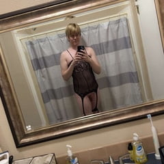 Boy in lingerie 