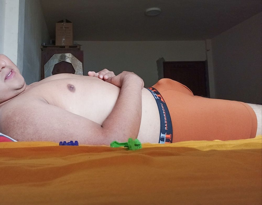 Me Lying Down and my Penis Standing - 01 (In Underwear) #17