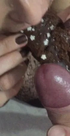 cum on food real amateur mouth         