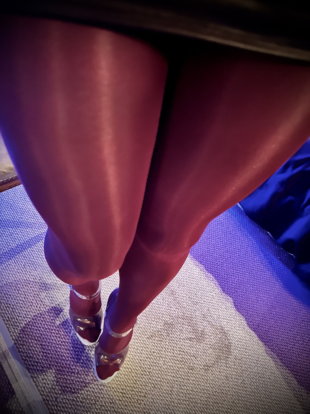 My new shiny & glossy pantyhose looks so hot ! #19