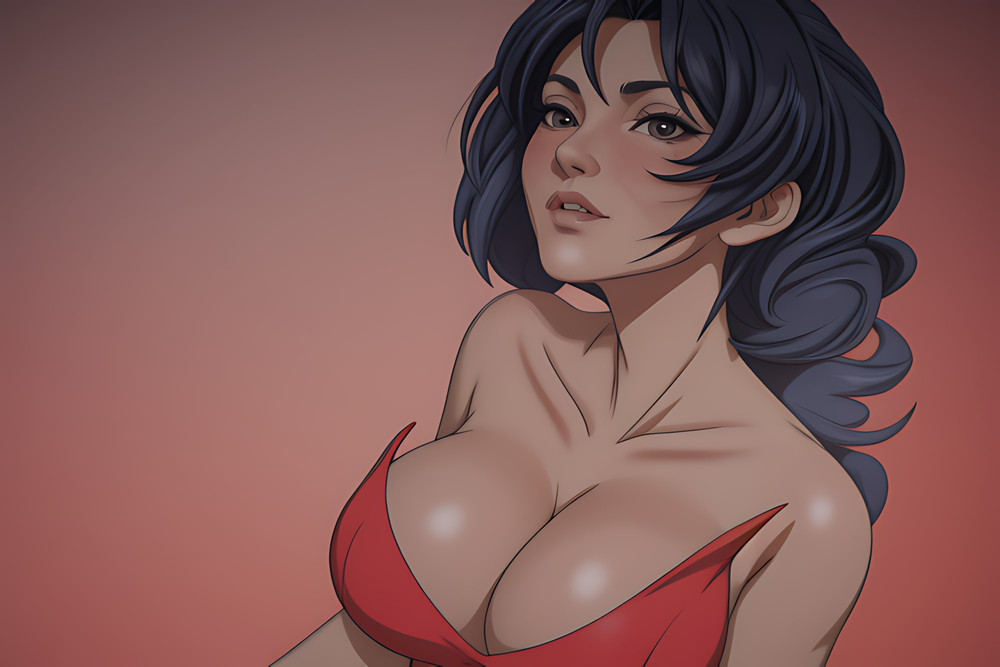 Sexy Dark Hair Hentai #12