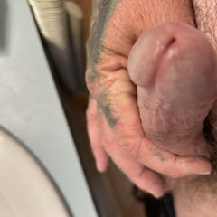 Handful of hard cock