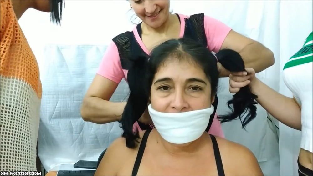 South American MILF Turned Gag Slut - Selfgags #13