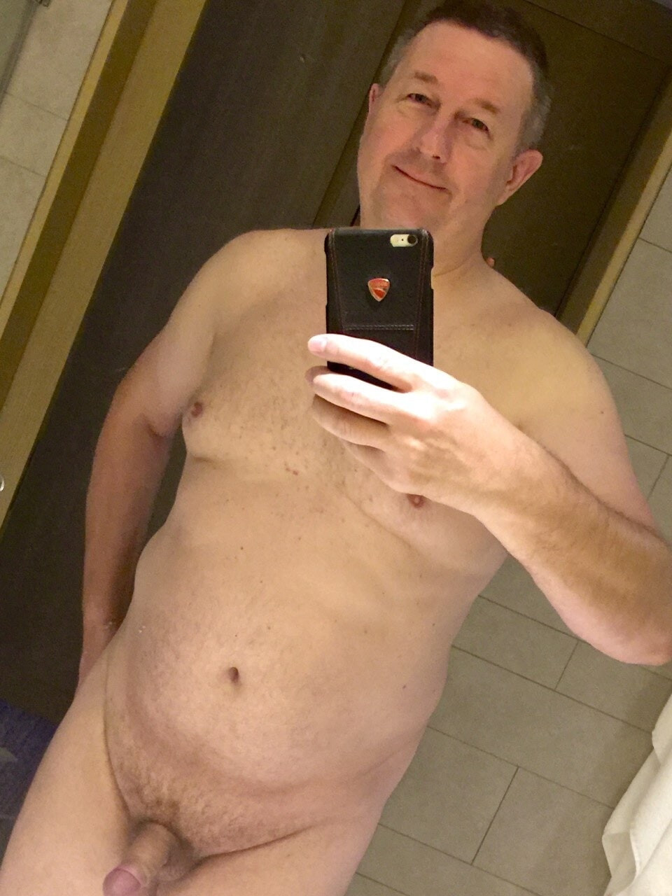Naked daddy in the mirrir #3