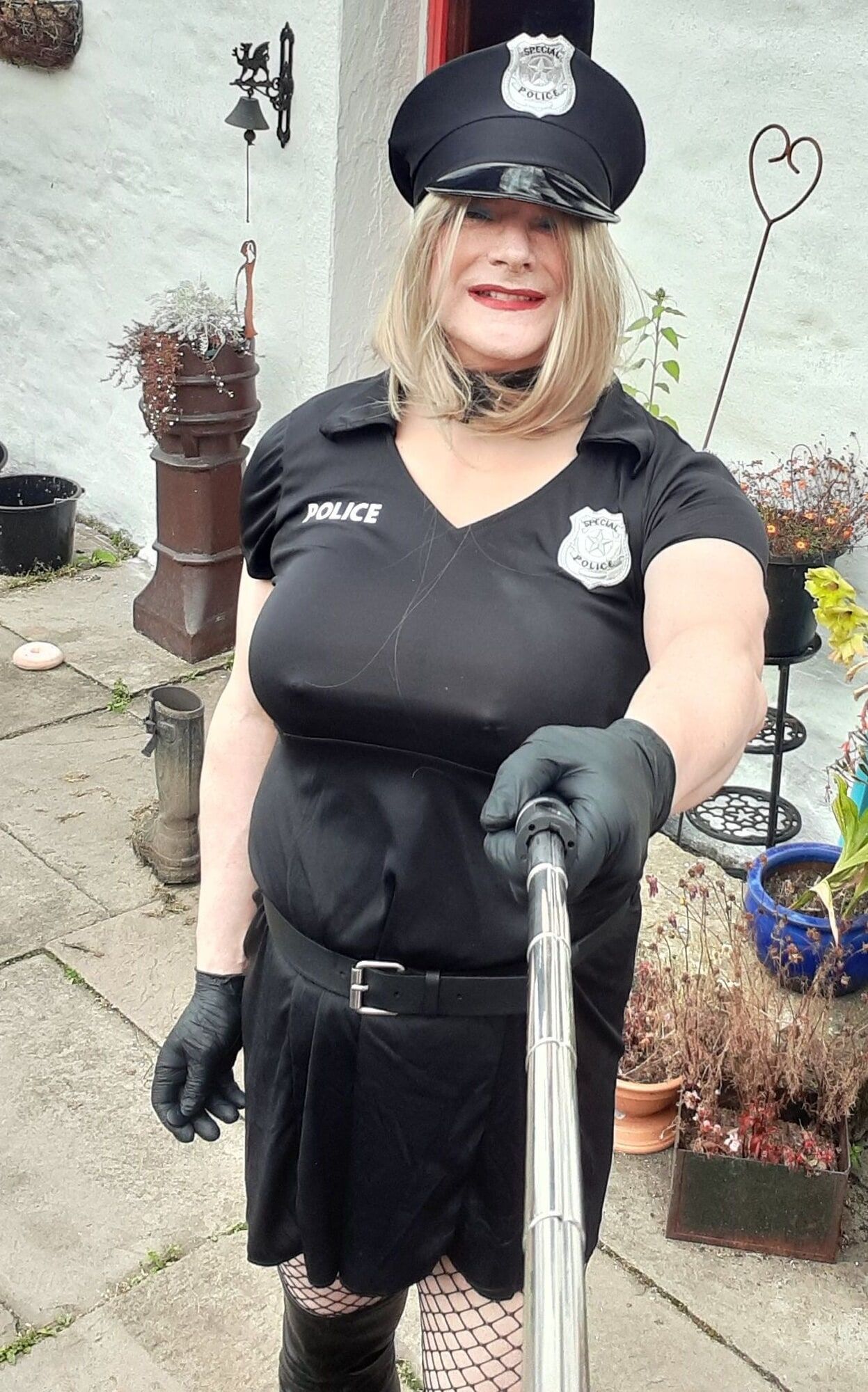 sissy cop outdoors #2