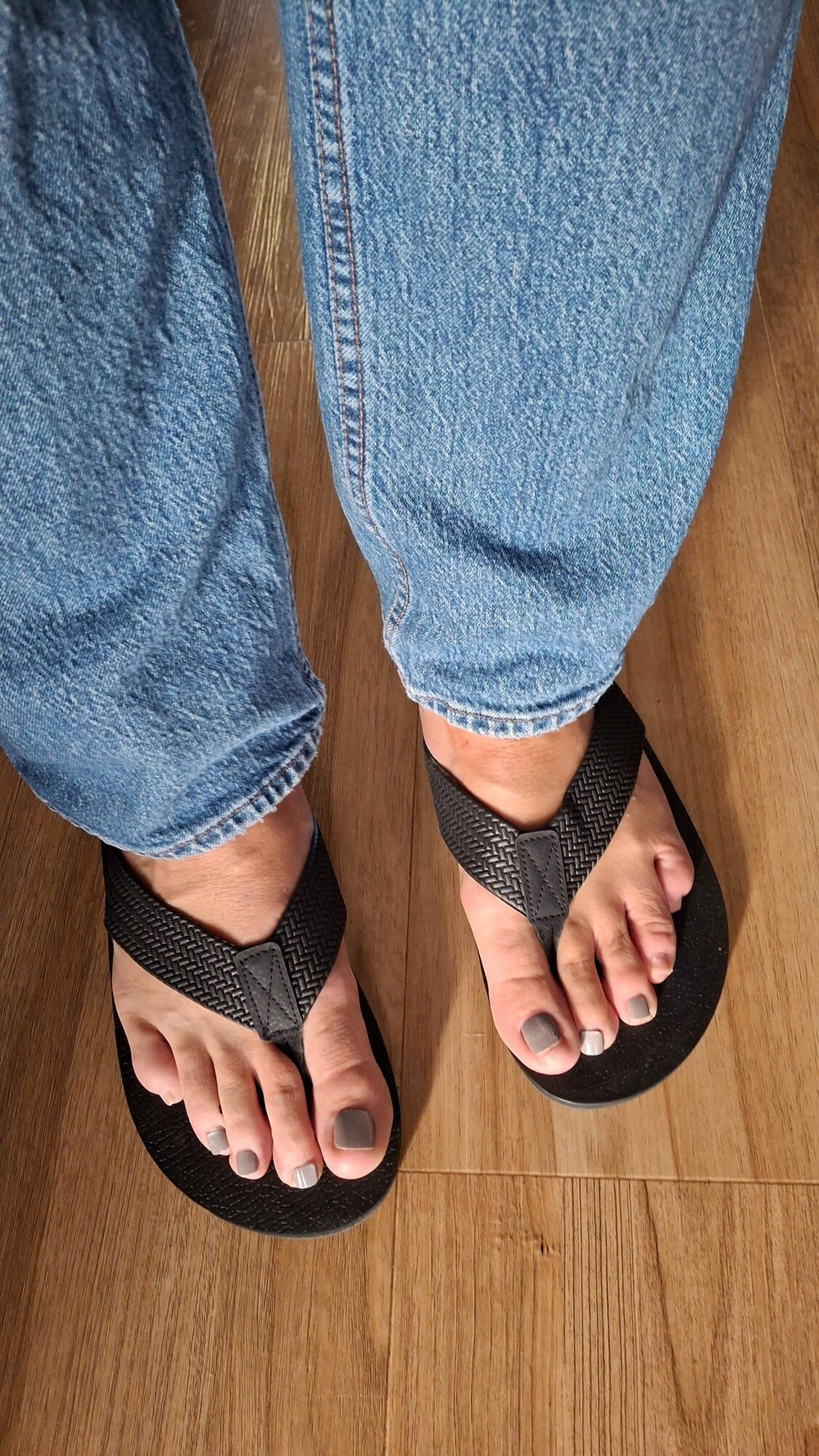 Do you like my feet in jeans? #6