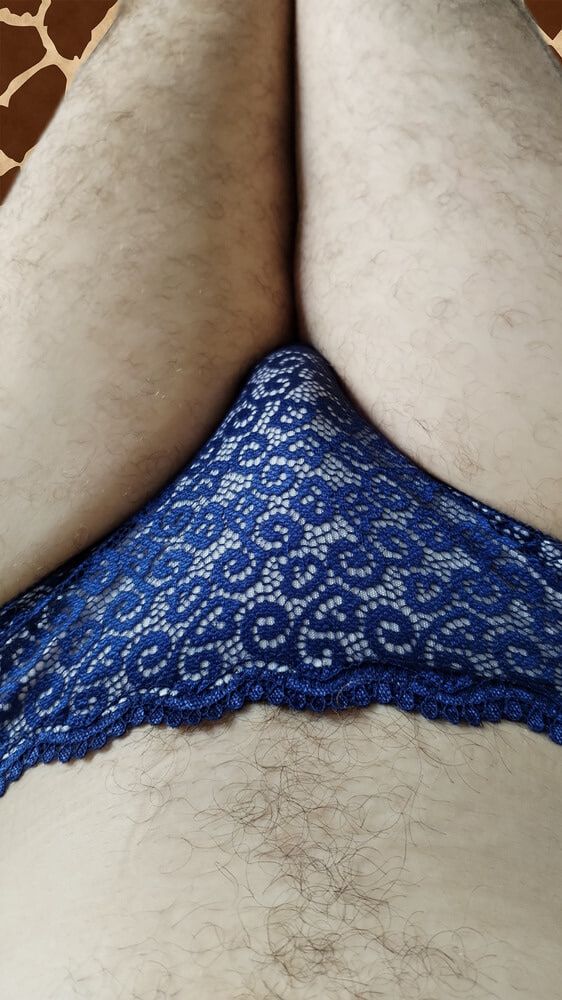 my blue lace panties #8