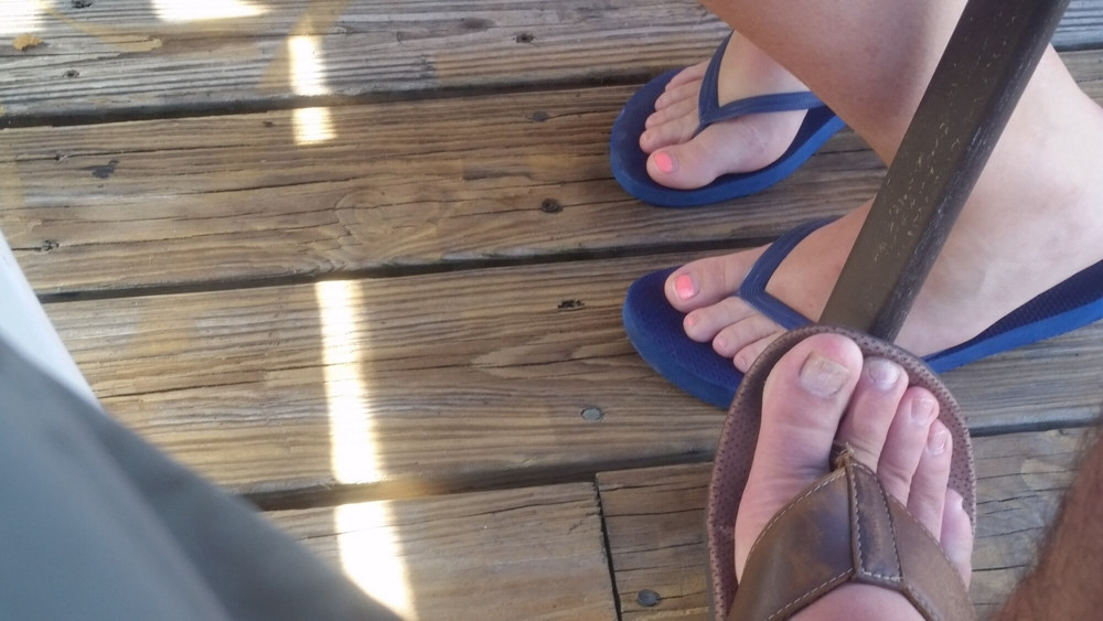 My girls feet in different situations and sandal #9