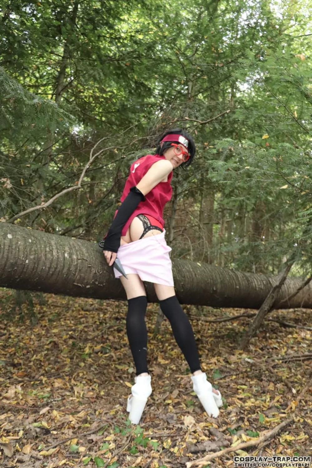 Sarada forest exhibition crossdress cosplay  #4