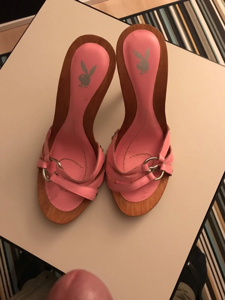 Wooden Playboy Mules #46