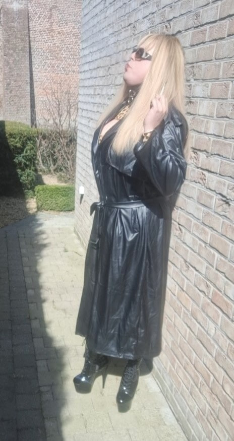 Smoking in black coat #14