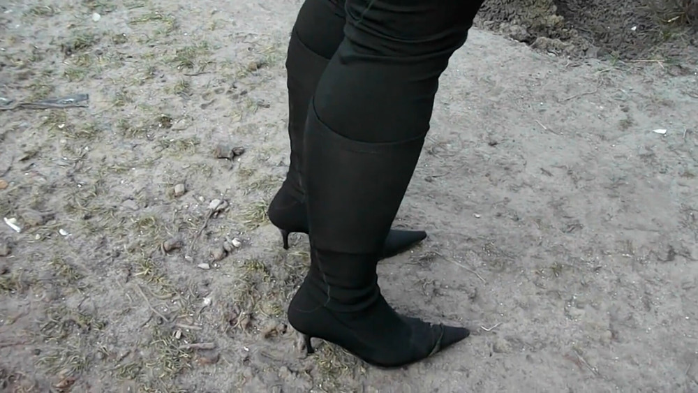 My girlfriend in her stinky boots #3