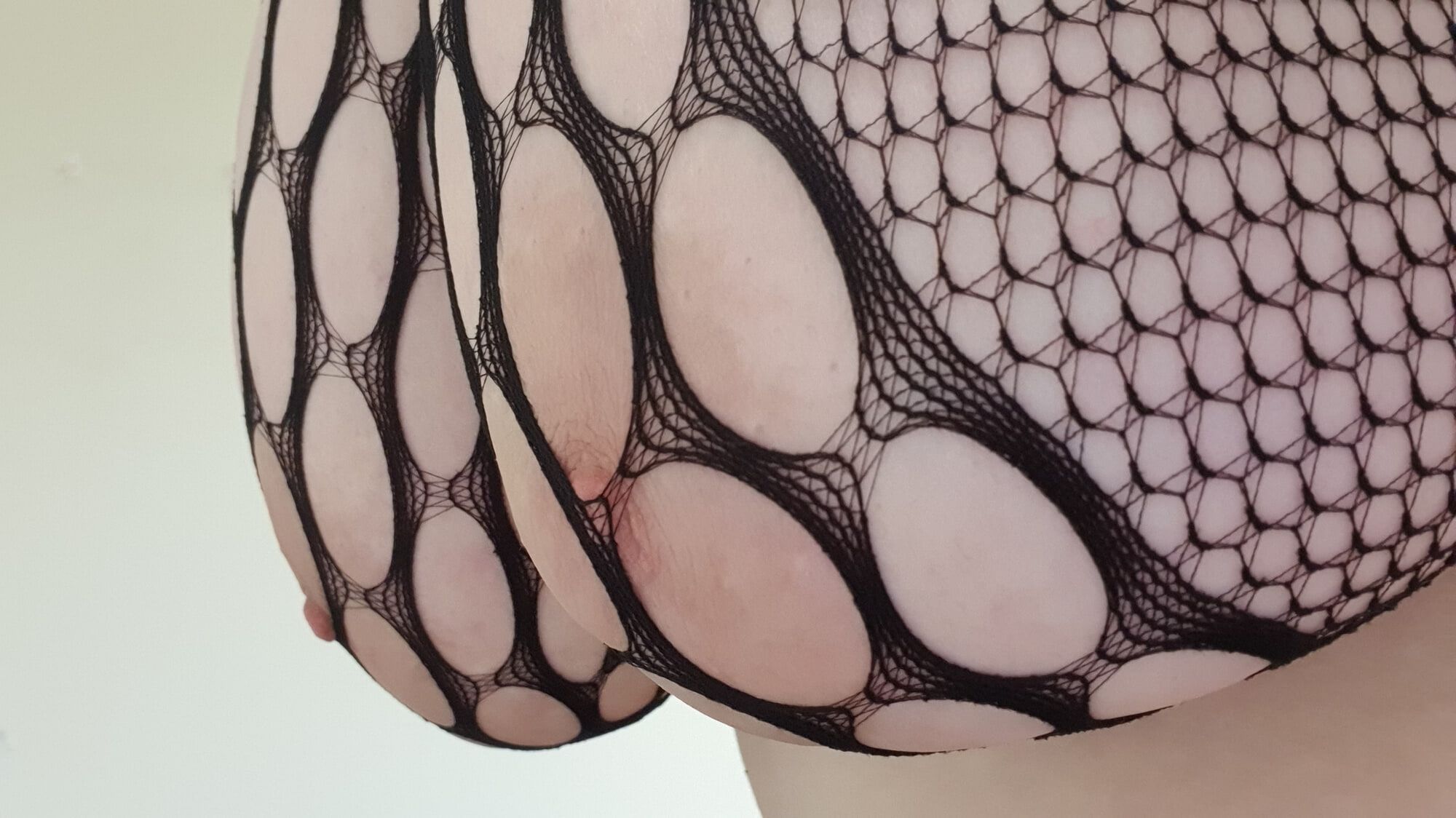 BBW boobs in fishnet #2