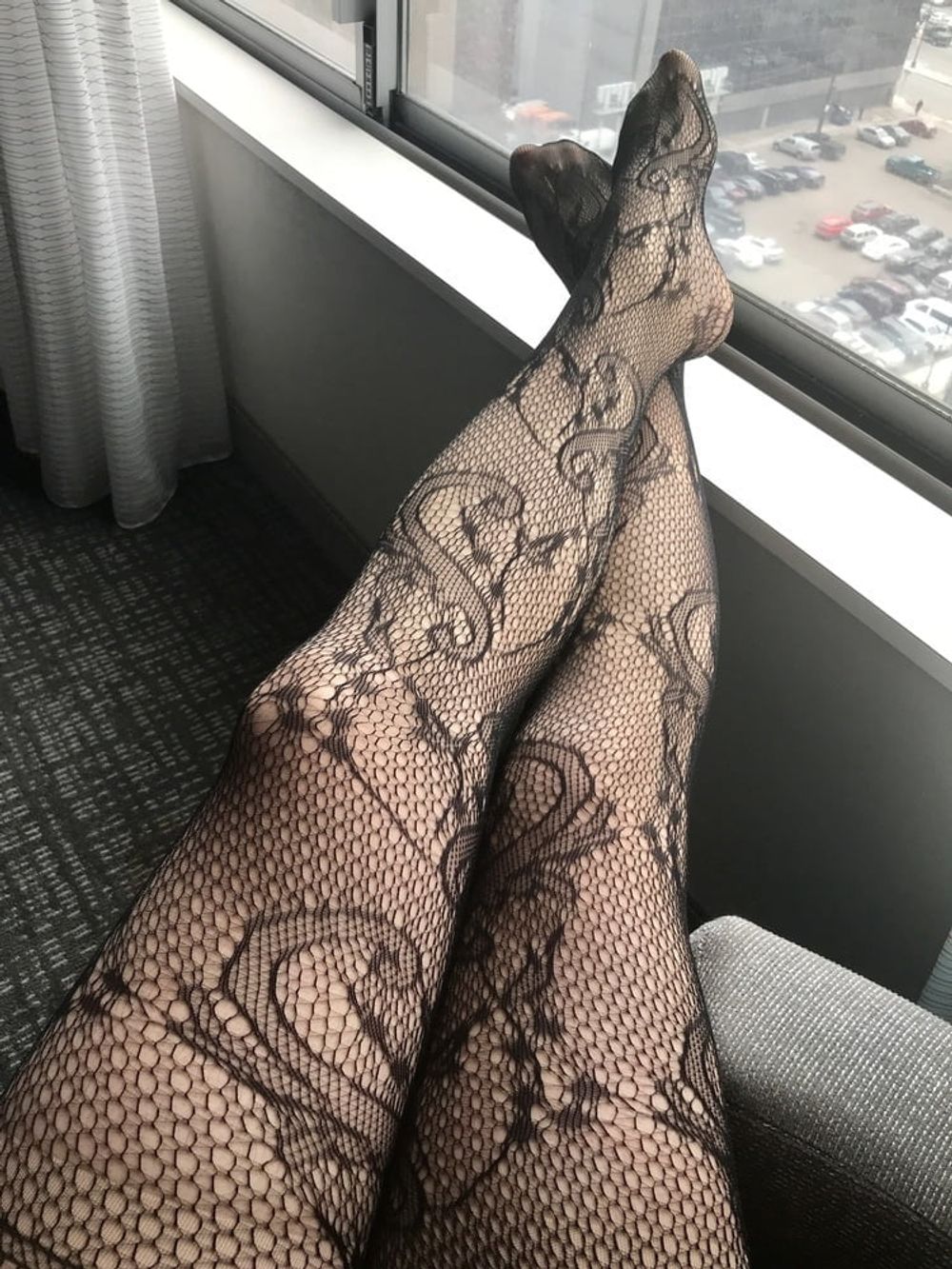 Black Fishnet Pantyhose  #10