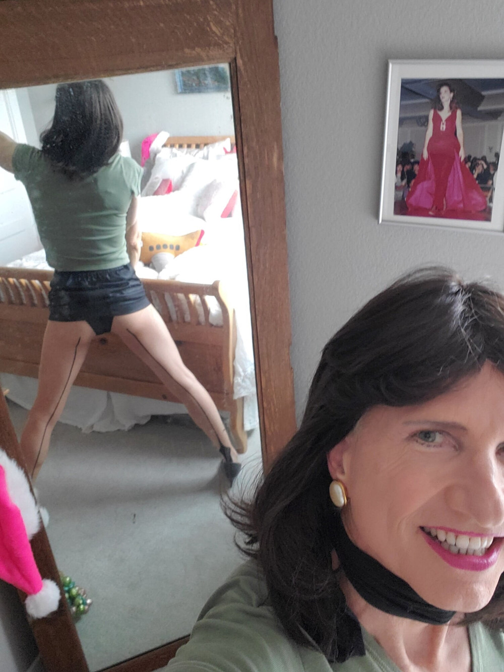 Black mini skirt #17