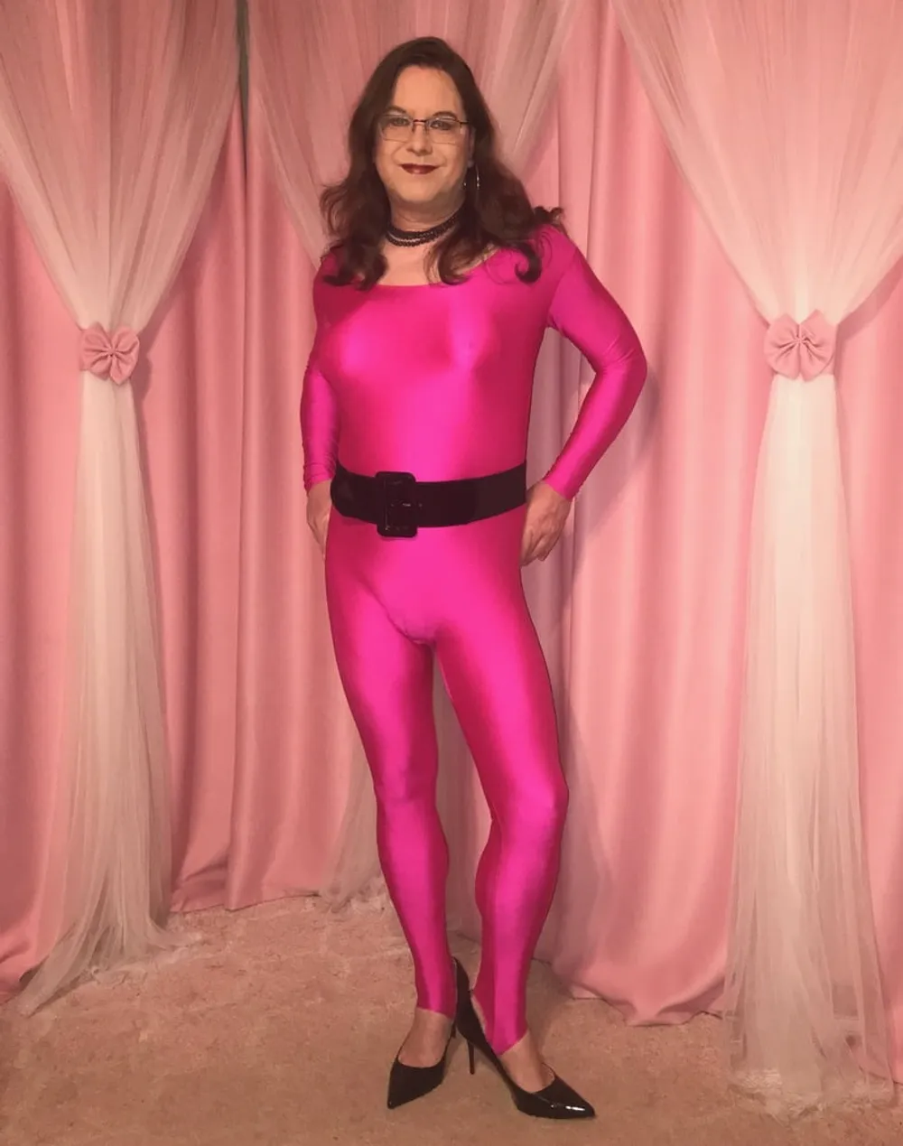 Joanie - Hot Pink Catsuit #12