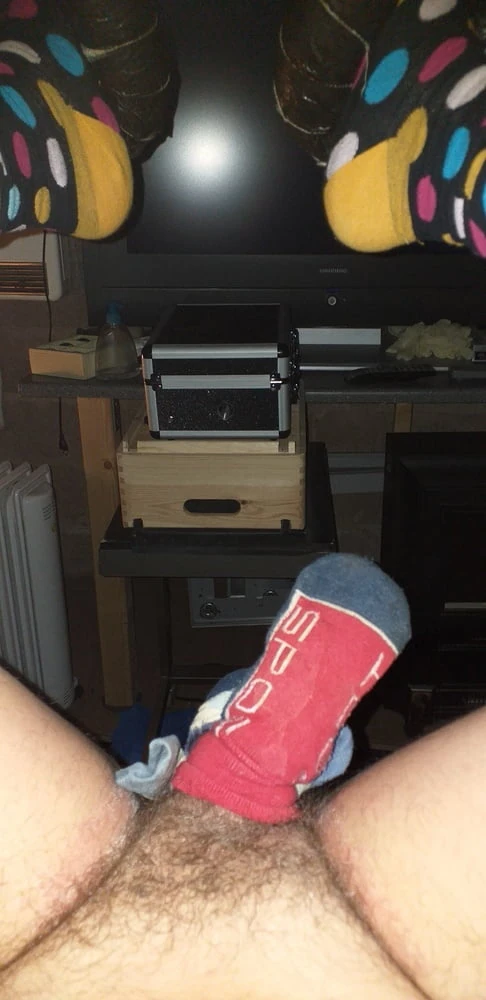 Dick, Socks and my Cum #6