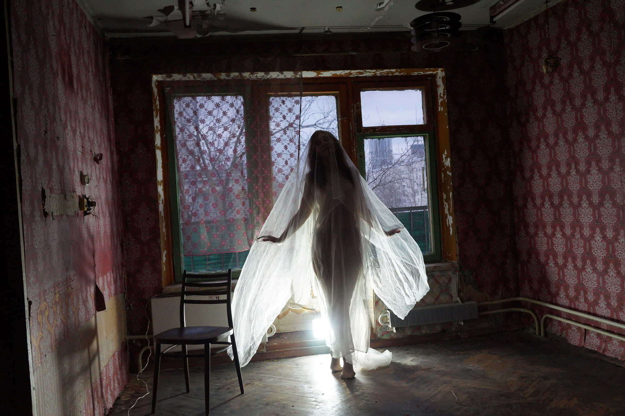 Ghost in a-maj in abandoned House #26