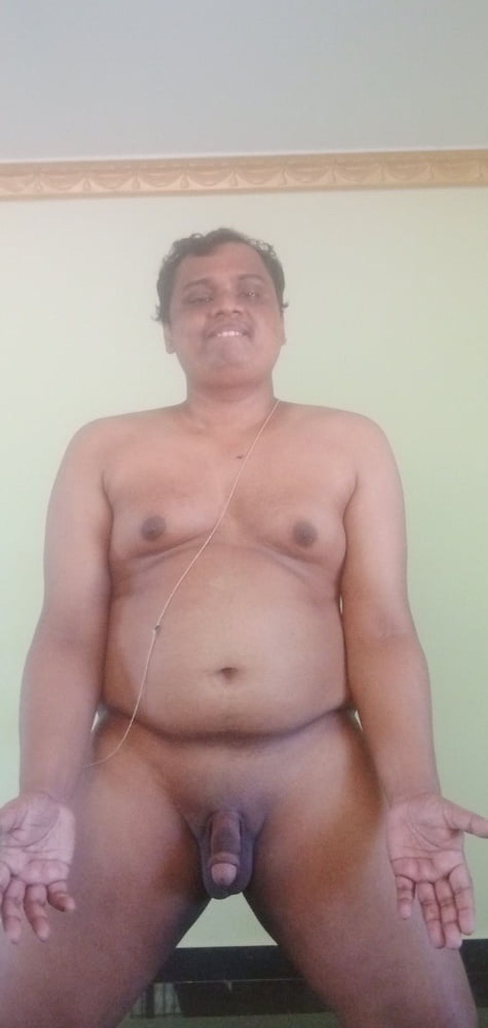 Indian guy showing his hairless cock #7