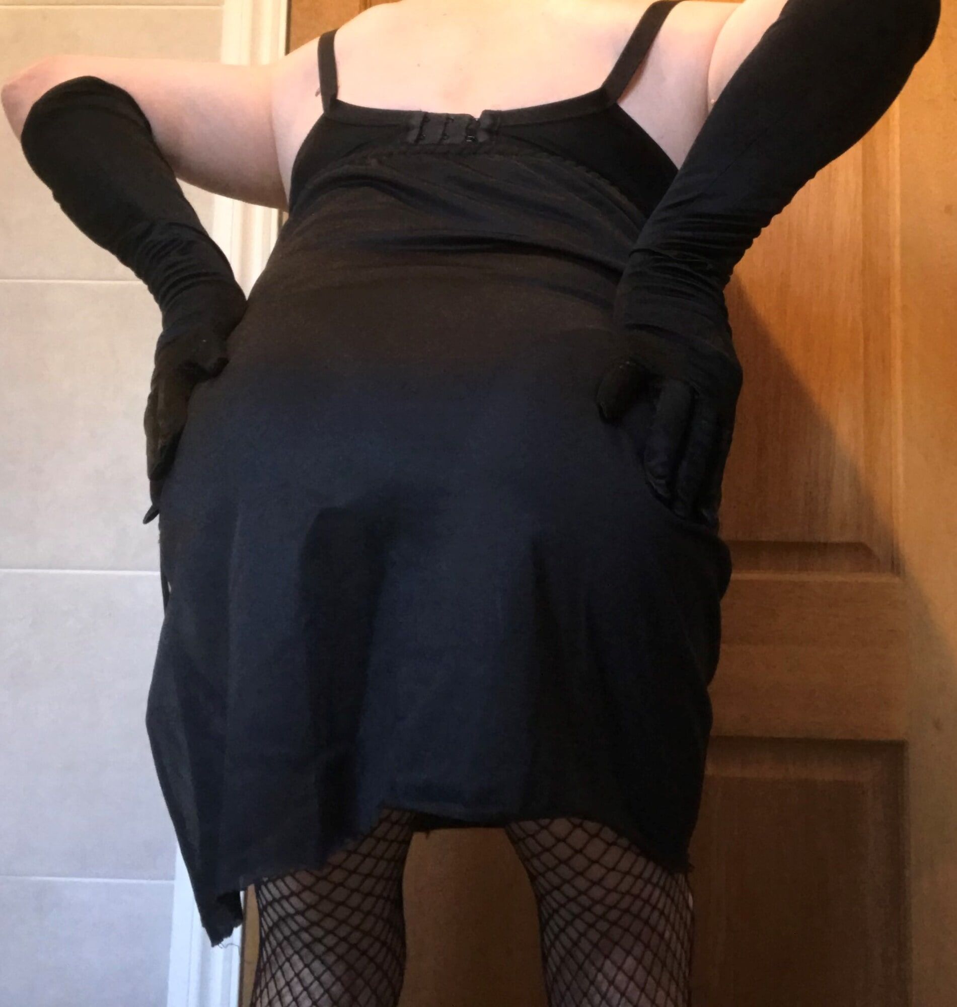 horny slut in fishnet stockings #2