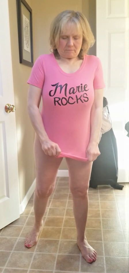 Hot granny MarieRocks changes in and out of clothes #22