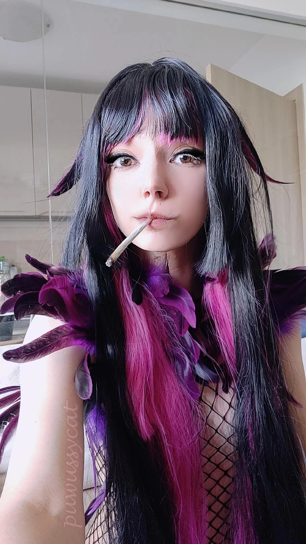 Succubus Smoking in fishnets #2