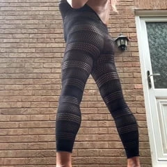 Sexy Crossdresser kellycd2022 in sexy black fishnet catsuit 
