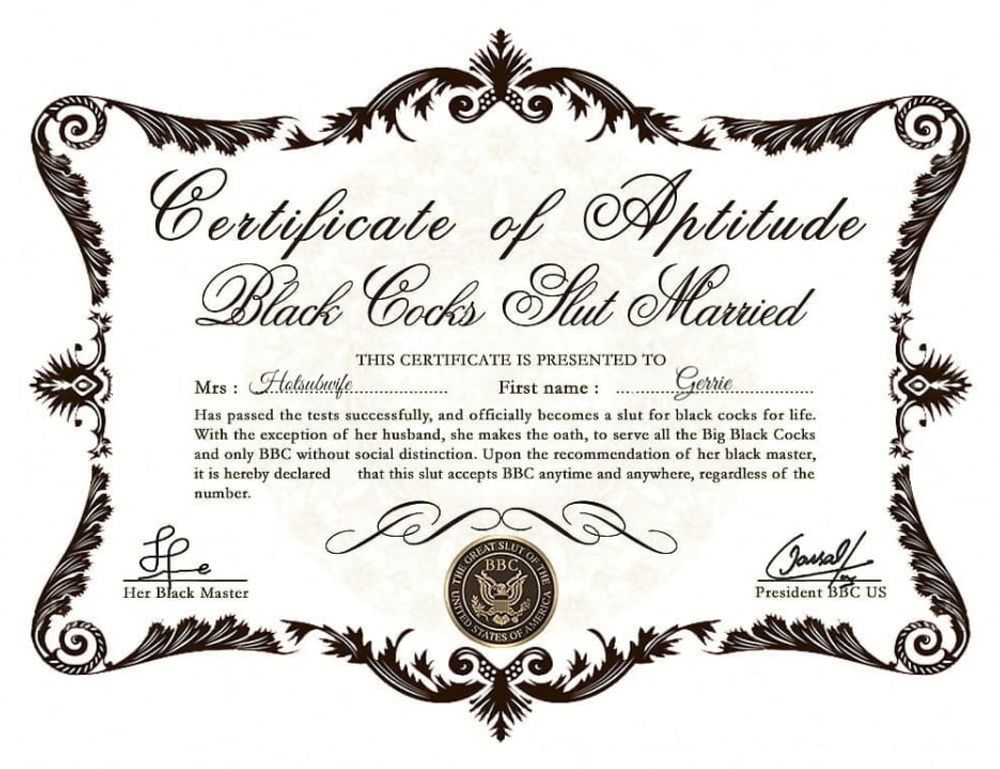 Slut Certificate