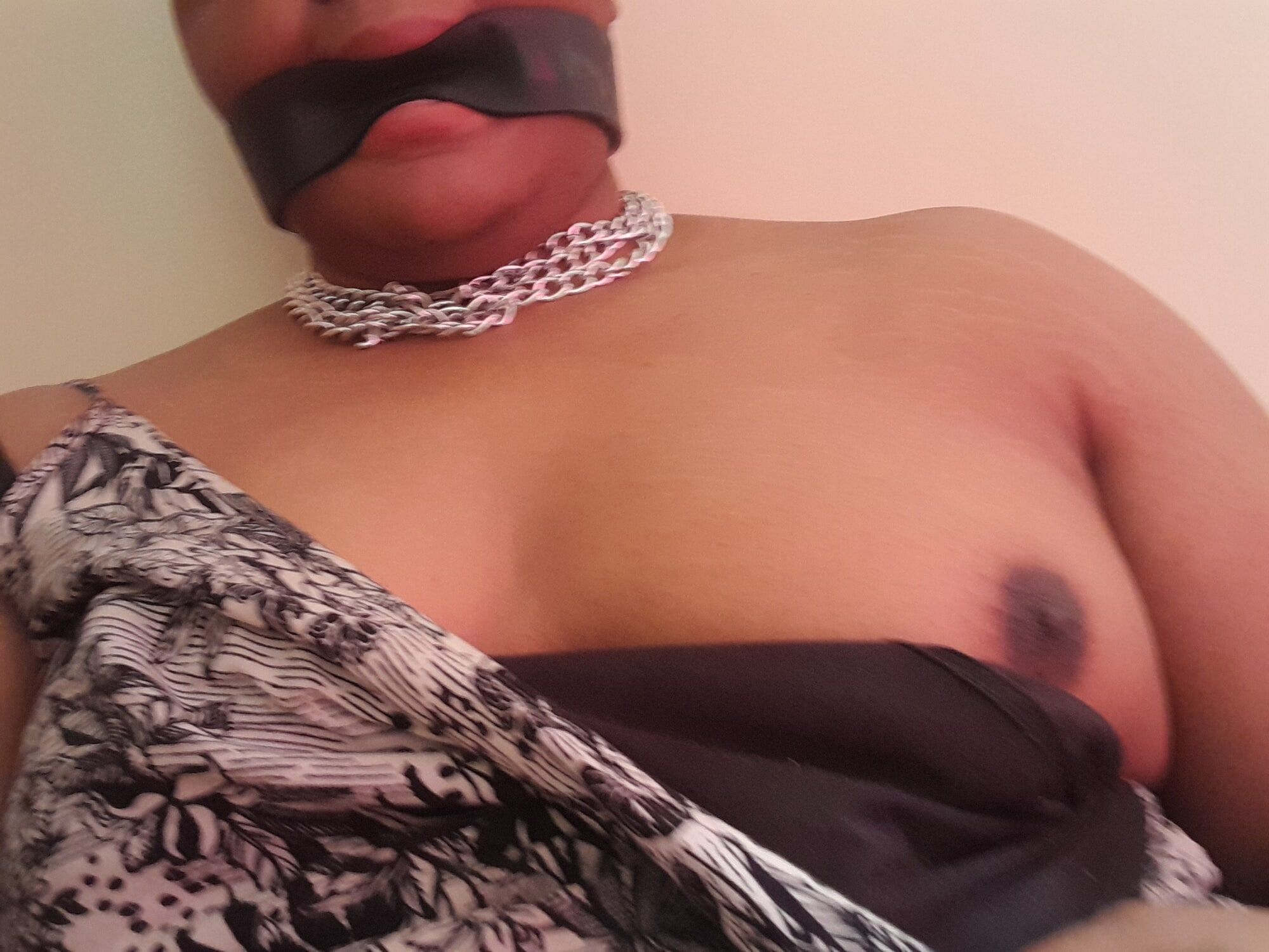 BBW Trans Chained and Gagged