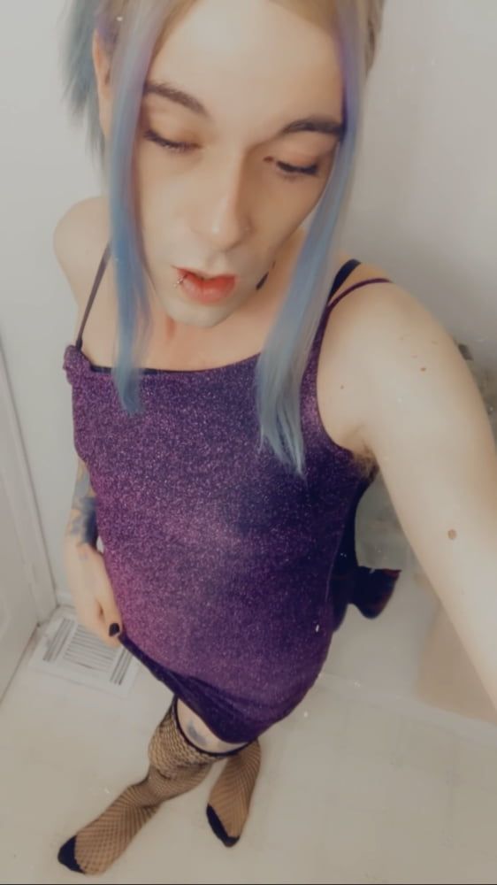Hot Purple Minidress Slut #16