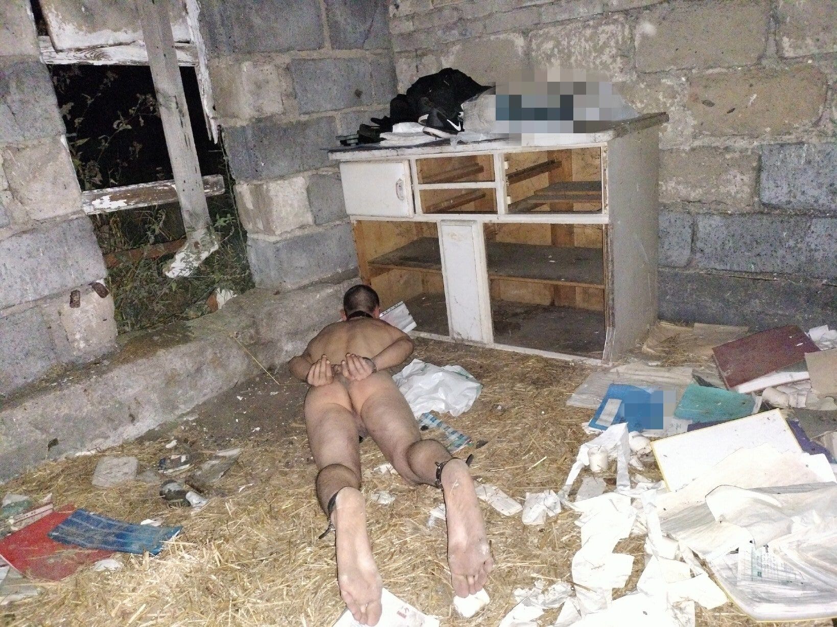 Young GAY slave in abandoned place 2 #19