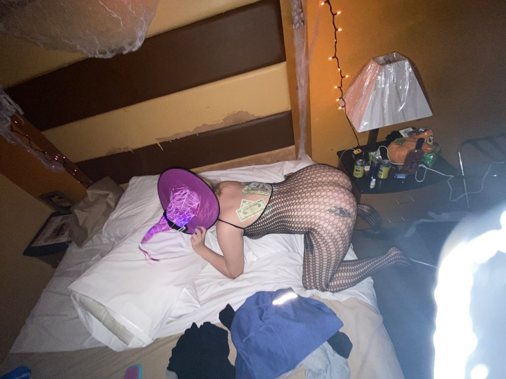 Slutty step sister with a ghetto trashy booty in a witch hat #15