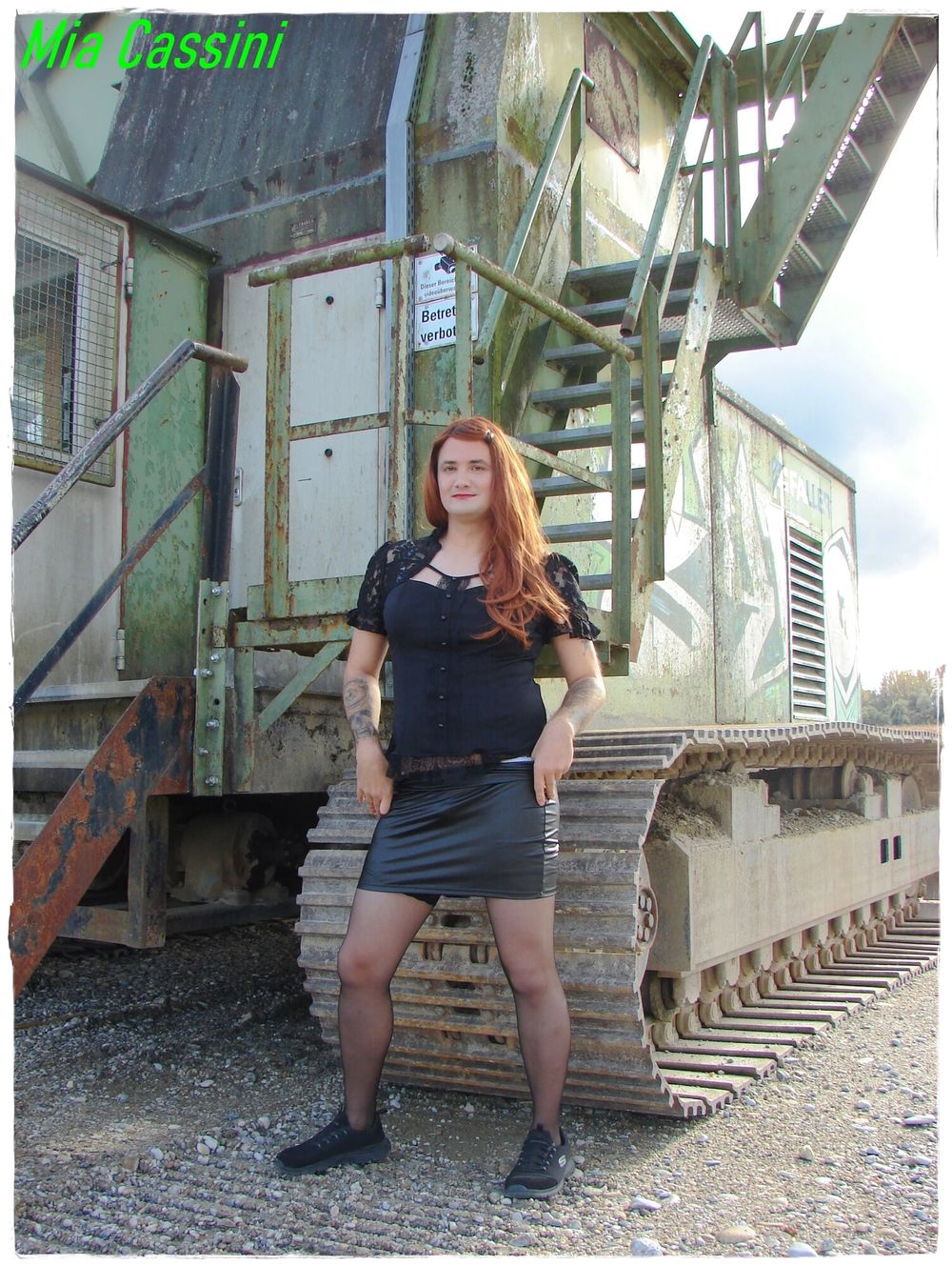 Posing with Excavator 