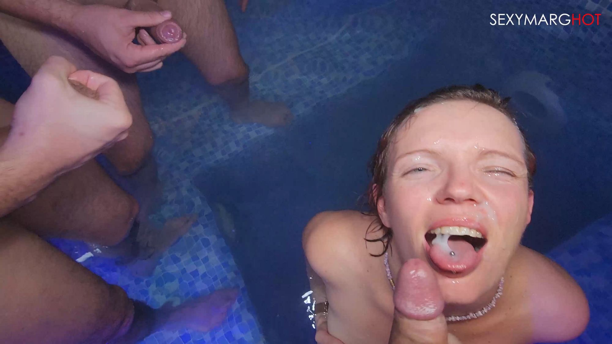 Orgy in pool party #4