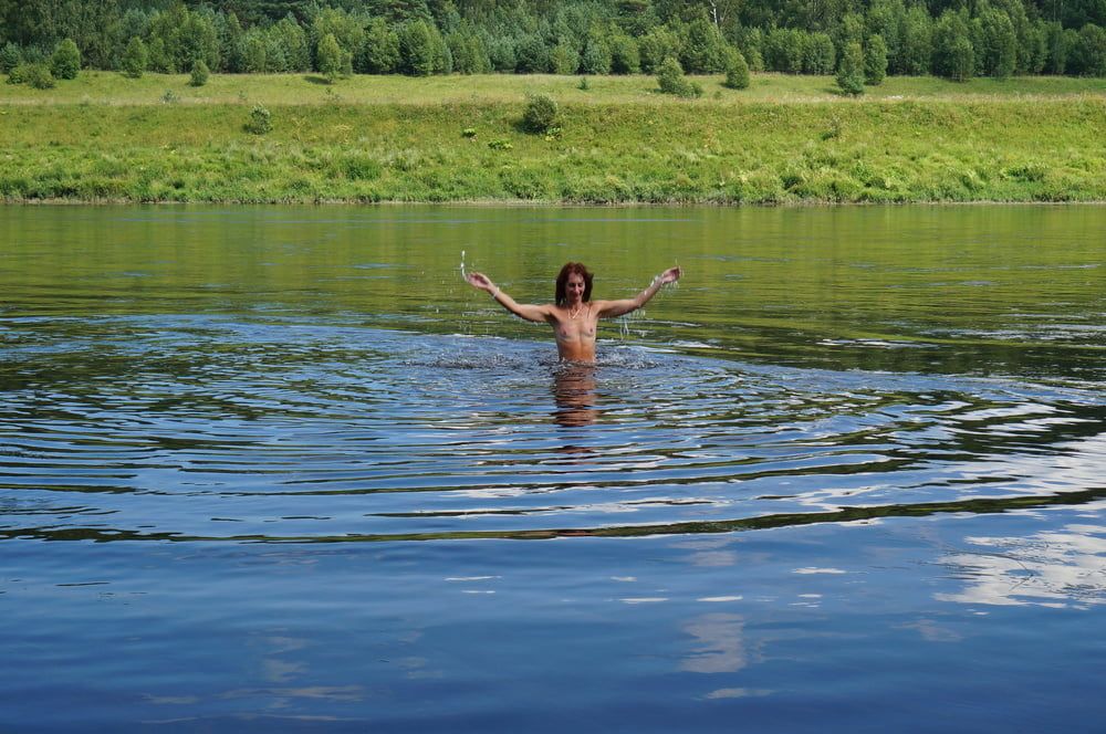 Nude Playing in Volga-river #40