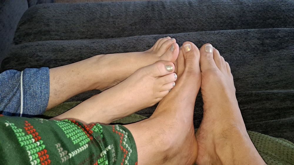 Barefoot footsie before sex #16