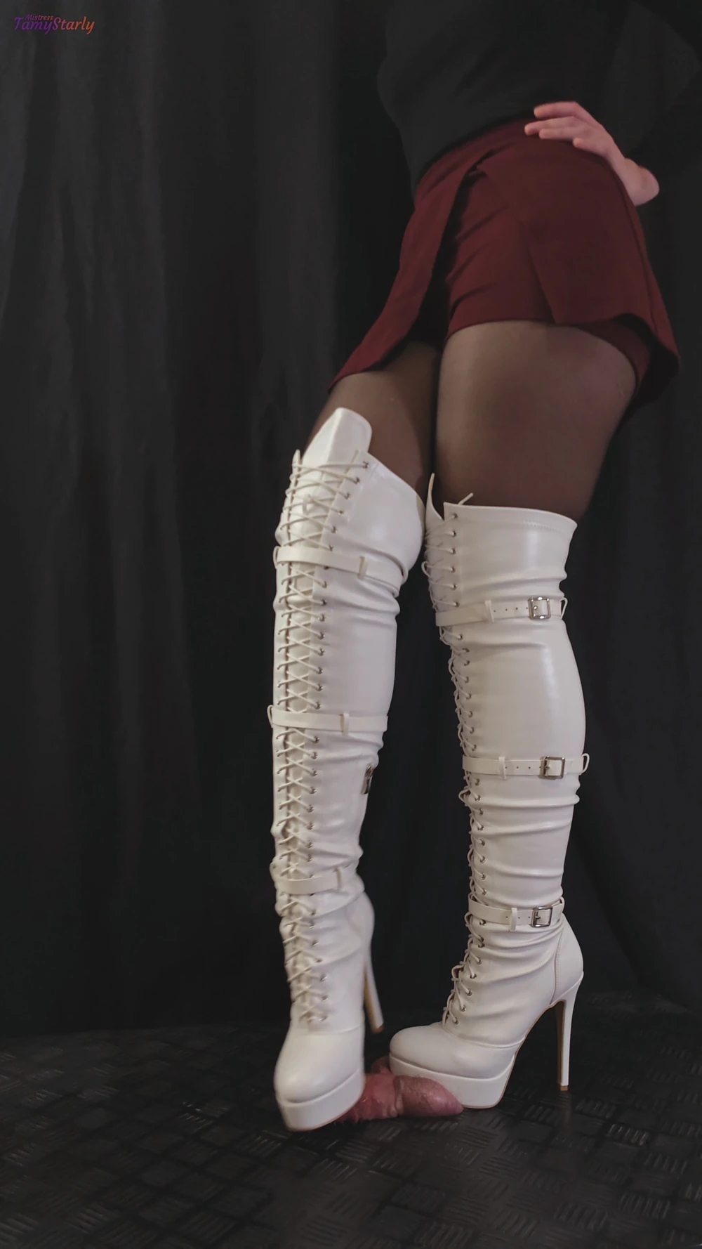 Kicking, Stomping, and Crushing your Cock in Knee High Boots #12