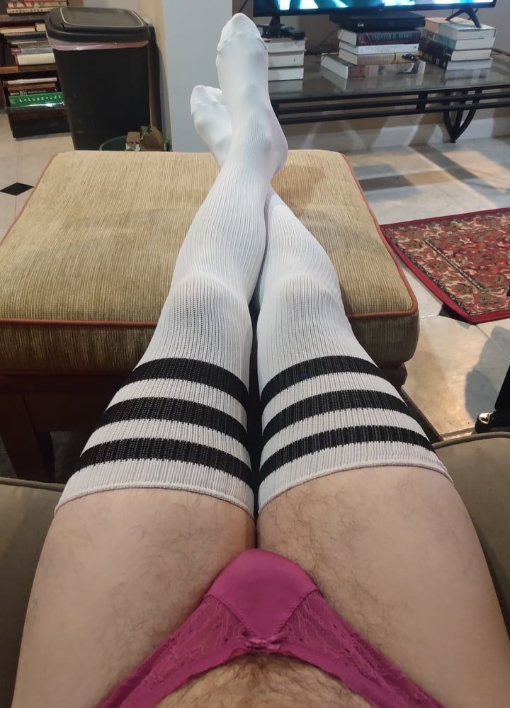Hanging In My Panties And Knee- High Socks